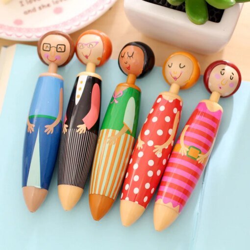 Buy 1 pc Cute Girl Chunky Pen School Office Stationery supplies online shopping cheap