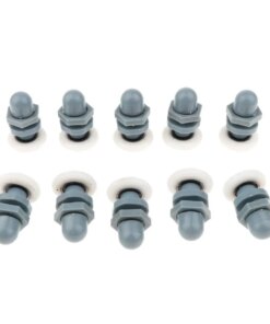 10 Pieces Single Sliding Shower Door Enclosures Rollers Runners Wheels 25mm