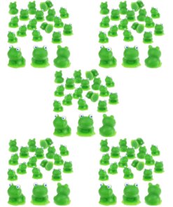 100 Pcs Artificial Moss Little Frog Miniature Landscape Statues Figurines Model Small Frogs Ornaments Resin