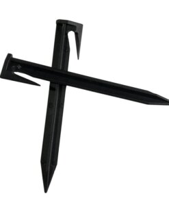 100Pcs Plastic Boundary Wire Stakes Lawn Pegs Landscape Staples For Use In Garden Lawn Fence Lawn Mover Cable Peg