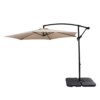 Buy 10FT Outdoor Patio Banana Offset Umbrella Waterproof Folding Sunshade 300x200x245CM Wine Red/Top Color Easy to Use[US-Stock] online shopping cheap