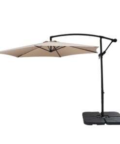 Buy 10FT Outdoor Patio Banana Offset Umbrella Waterproof Folding Sunshade 300x200x245CM Wine Red/Top Color Easy to Use[US-Stock] online shopping cheap
