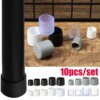 Buy 10PCS Furniture Feet Chair Leg Caps Plastic Pipe Cover Silicone Pads Non-Slip Cover Floor Protector Round Bottom Cover Furniture online shopping cheap
