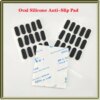 Buy 10Pcs Black Oval Silicone Rubber Feet Self-Adhesive Shock-Absorbing Pad Notebook Non-Slip Pad Width 9mm Factory Direct Sales online shopping cheap