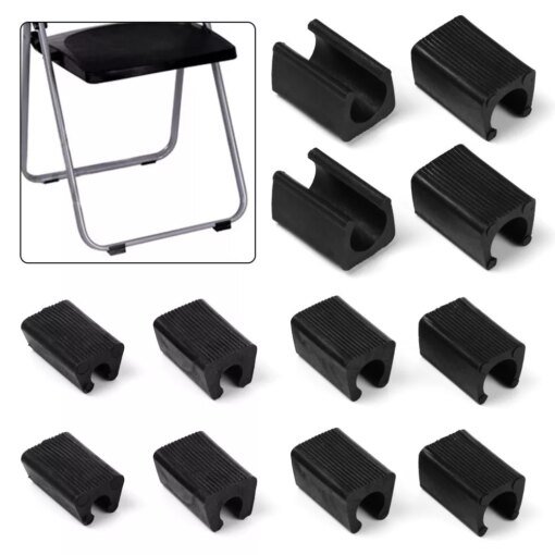 Buy 10Pcs Durable U Shaped Chair Leg Pad Useful Non-slip Tube Caps Anti-front Tilt Damper Stool Pipe Clamp Glides Floor Protector online shopping cheap