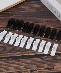 10Pcs Self Adhesive Pen Holder Pencil Plastic Clip Holder Desktop Fixed Pen Case For Notebook Stylus Pencil Clip Holder