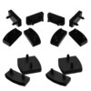 Buy 10Pcs Square Black Plastic Replacement Sofa Bed Slat Centre End Caps Holder Inner Rubber Sleeve For Wooden Bed Bunks Frame Parts online shopping cheap