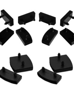 10Pcs Square Black Plastic Replacement Sofa Bed Slat Centre End Caps Holder Inner Rubber Sleeve For Wooden Bed Bunks Frame Parts