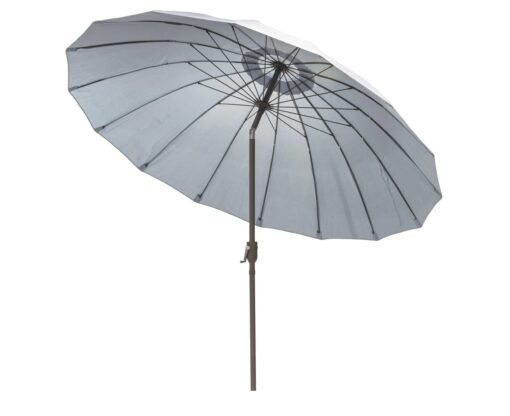 Buy 10ft Outdoor Patio Umbrella 16 Fiberglass Ribs Patio Market Aluminium Tilt W/ Crank Outdoor Yard Garden--Light Blue online shopping cheap