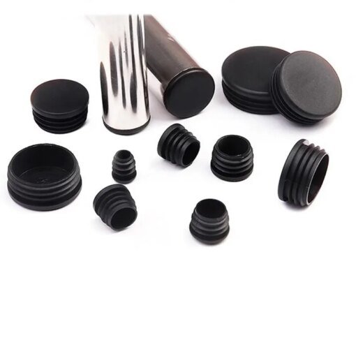 Buy 10pcs PVC Round Pipe Plug Black 10-76mm Inner Hole Dust Cover Furniture Leg Plug Chair Blanking End Caps Protector Hardware online shopping cheap