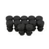 Buy 12 Pcs Plastic 12mm Pipe End Blanking Caps Bung Tube Insert Plug Round Black online shopping cheap