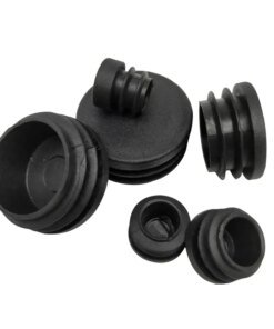 1/2/5/10/20pcs 12mm-76mm Black Plastic Round Caps Inner Plug Protection Gasket Dust Seal End Cover Caps For Pipe Bolt Furniture