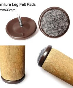 12PCS Self-Adhesive Furniture Leg Felt Pads Anti-slip Anti Noisy Mat Wear-resisting Floor Protector Tables Sofa Chair Fittings