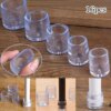 Buy 16pcs Chair Leg Cap Covers Rubber Feet Furniture Legs Protector Pad Transparent PVC Round Bottom Home Decoration online shopping cheap