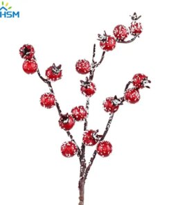 1Pc Christmas Artificial Berry Flowers Red Berries Flowers Decoration For Home New Year’s Christmas Tree Decoration