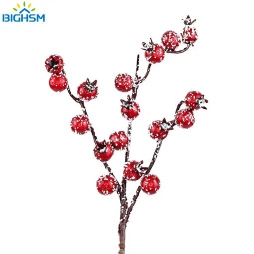 Buy 1Pc Christmas Artificial Berry Flowers Red Berries Flowers Decoration For Home New Year's Christmas Tree Decoration online shopping cheap