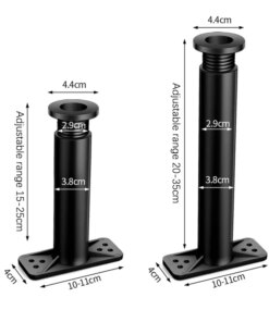 1Pc Telescopic Adjustable Bed Beam Support Foot Reinforced Plastic Furniture Leg Sofa Leg Bed Bottom Load Bearing Bracket