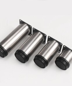 1Pcs 50mm-300mm Furniture Adjustable Cabinet Legs Stainless Steel Furniture Legs Cabinet Table Sofa Bed Feet Furniture Legs Feet