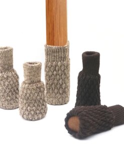 1pc Knitted Chair Leg Socks Furniture Table Feet Leg Floor Protectors Covers Floor Protection Pads Moving Noise Reduction