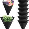 Buy 1pcs Plants Hanging Bag with Hook Garden Plant Bag Wall Mount Pocket Planter Bag Flower Bag Pot Non-woven Cloth Flower Stand online shopping cheap