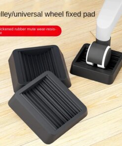 1pcs Swivel Chair Fixing Pad Pulley Fixed Pads Furniture Office Chair Fixing Pads Anti-slip Chair Foot Mat Floor Protection