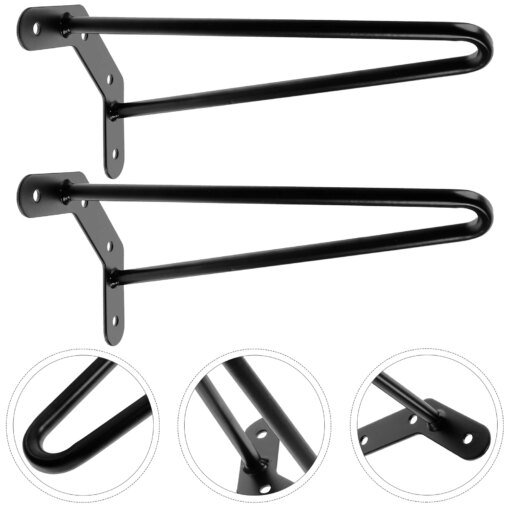 Buy 2 Pcs Hollow Table Base Metal Hair Claw Clips Side Legs Desk End Iron Furniture Coffee Hairpin online shopping cheap
