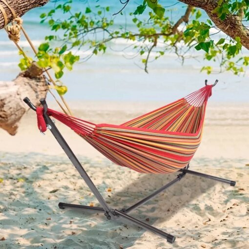 Buy 2-Person Hammock with Space Saving Steel Stand and Portable Carrying Bag