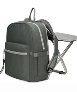 2 in 1 Folding Backpack Stool Combo Backpack Lightweight Backpack Fishing Chair Bag for Camping Fishing Hiking Picnic