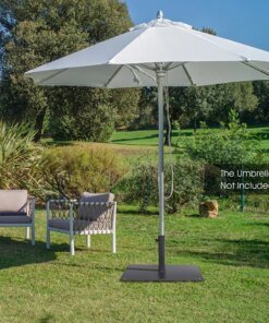 20 Inches Patio Umbrella Base with 4 Adjustable Footpads Large Umbrella Base Outdoor Umbrella Accessories