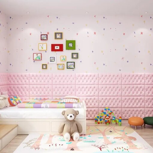 Buy 2020 Anti-collision wall stickers soft bag children's room decoration self-adhesive wall wrapping bedside imitation online shopping cheap