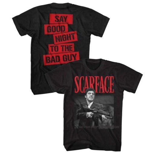 Buy 2023 Movie Scarface T-shirt Men's Fashion Cotton T-shirt Summer Men's T-shirt Boys Hip Hop Top T-shirt Horror Women's Top Plus S online shopping cheap