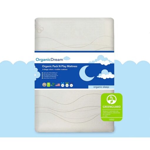 Buy 2023 New Organic Dream Lightweight 2-Stage Pack and Play Mattress online shopping cheap