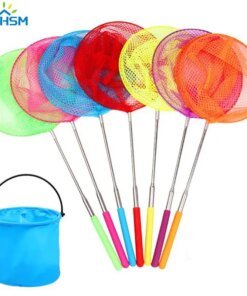 2023 New Telescopic Swimming Pool Net Rake Clear Cleaner Scoop Leaf Stainless Steel Skimmer Mesh Frame Kids Outdoor Fish Nett