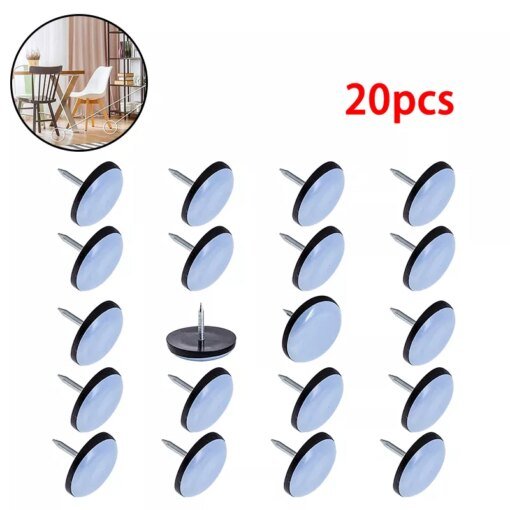 Buy 20pcs Nail on Furniture Pads Furniture Sliders Chair Leg Movers Floor Protectors Furniture Glides Pad Household Accessories online shopping cheap