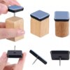 Buy 20pcs Table Chair Leg Sliders Nail on Furniture Sliders Pads Sofa Glides Floor Protectors Furniture Accessories 16/22/25/30mm online shopping cheap