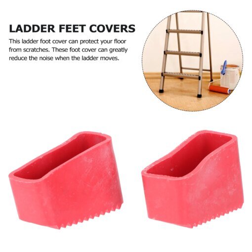 Buy 2/4Pcs Step Ladder Feet Covers Versatile Ladder Leg Covers Non-Skid Ladder Pads Rubber Foot Pad Insulating Foot Sleeve online shopping cheap