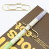 Buy 2Pcs Paper Clips Metal Pen Holder Clip School Bookmarks Photo Memo Ticket Clip Stationery Office School Supplies online shopping cheap