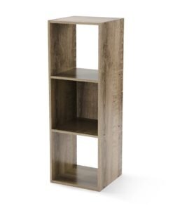 3-Cube Storage Organizer, Rustic Brown