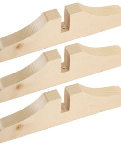 3 Pcs Wood Bracket Useful Privacy Screen Holders Room Supply Household Divider Stand Office
