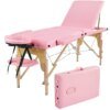 Buy 3 Section Portable Wooden Massage Table for Spa Treatments