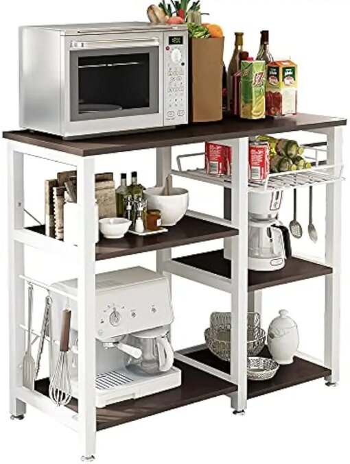 Buy 3-Tier Kitchen Baker's Rack Utility Microwave Oven Stand Storage Cart Workstation Shelf