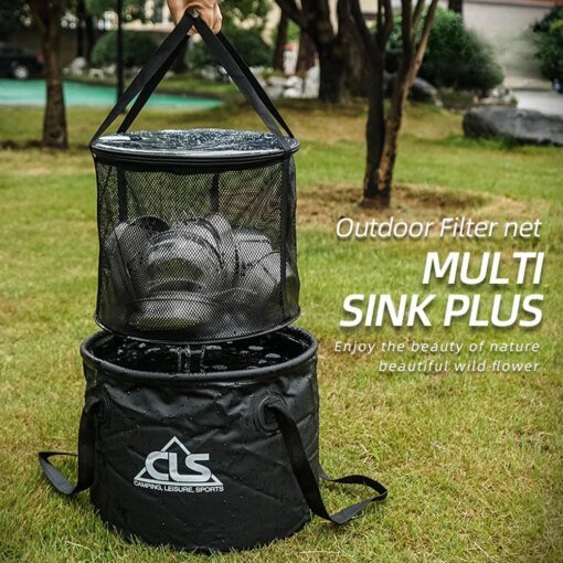 Buy 30L Outdoor Collapsible Fishing Hiking Camping Protable Folding Bucket Water Container Drain Basket Dishwashing Buckets Dropship online shopping cheap
