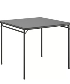 34″ Square Folding Card Table with Vinyl Top