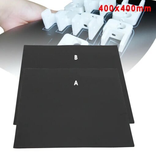 Buy 3D Printer Hot Bed Magnetic Sticker Square Mat 400x400mm 3D Printing Build Surface online shopping cheap
