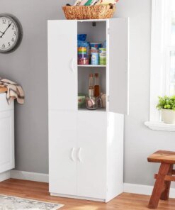 4-Door 5′ Storage Cabinet,Bathroom Cabinets ， living room cabinets furniture