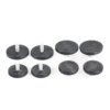 Buy 4 Pcs Black Leveling Feet Adjustable Furniture Feet M8*18mm Screw On Furniture Glide Base Diameter 40mm 50mm for Furniture Legs online shopping cheap