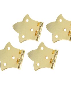 4 Pcs Cupboard Hinges Cabinet Doors Replacement Ordinary Metal For Crafts Small