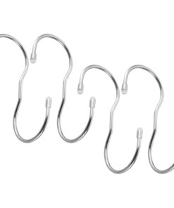 4 Pcs Hooks Hanging Coats Purses Handbag Hangers Hat Clothes Stainless Closet Rod