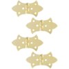 Buy 4 Pcs Metal Hinges For Crafts Tiny Cabinet Cupboard Furniture Door Vintage Kitchen Doors online shopping cheap