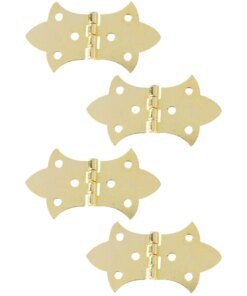 4 Pcs Metal Hinges For Crafts Tiny Cabinet Cupboard Furniture Door Vintage Kitchen Doors